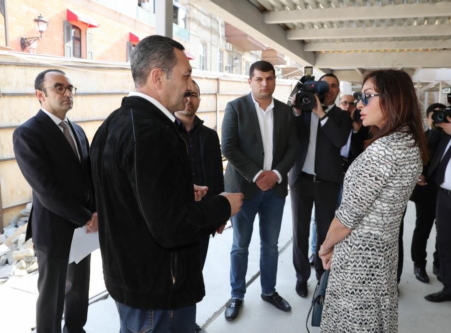 Birinci vitse-prezident Mehriban Əliyeva: "Qala divarının heç bir daşına da ziyan vurmaq olmaz və heç zaman vurulmayacaq" - FOTO