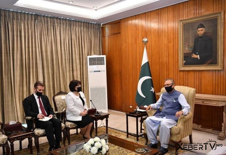 Sahibə Qafarova Pakistan prezidenti ilə görüşdü - FOTO