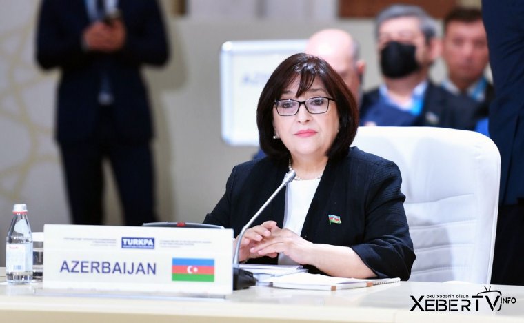 Milli Məclisin sədri Sahibə Qafarova TÜRKPA-nın 10-cu plenar iclasında çıxış edib