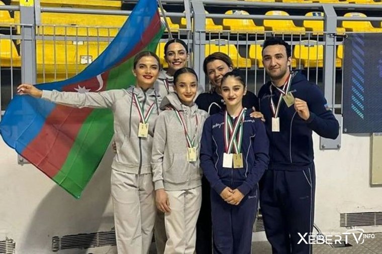 Azərbaycan gimnastları İtaliyada qızıl və gümüş medal qazanıblar