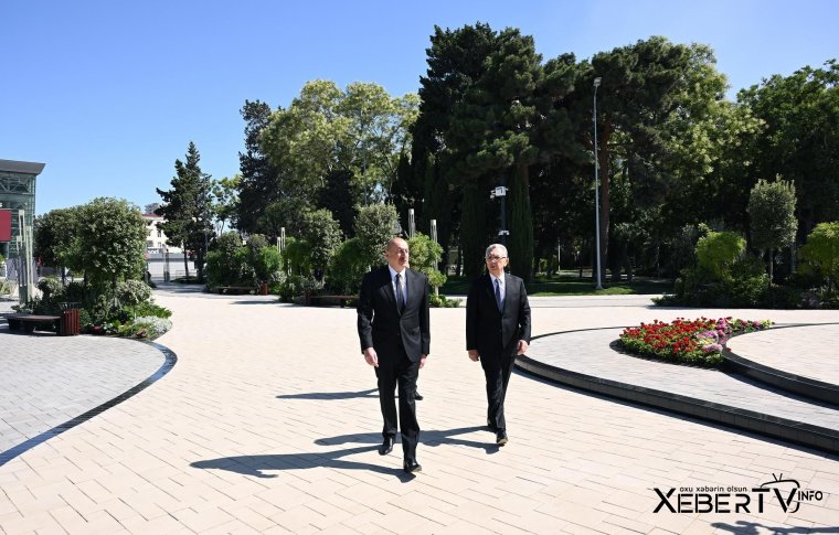 Prezident Nərimanov parkının açılışında - Yenilənib