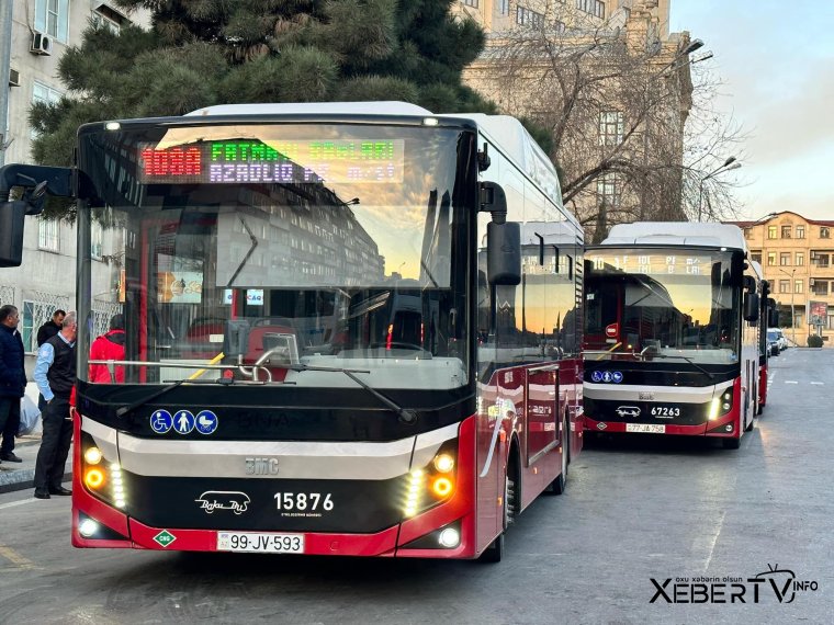 Bakıda 7 avtobusun hərəkət istiqaməti dəyişdirildi